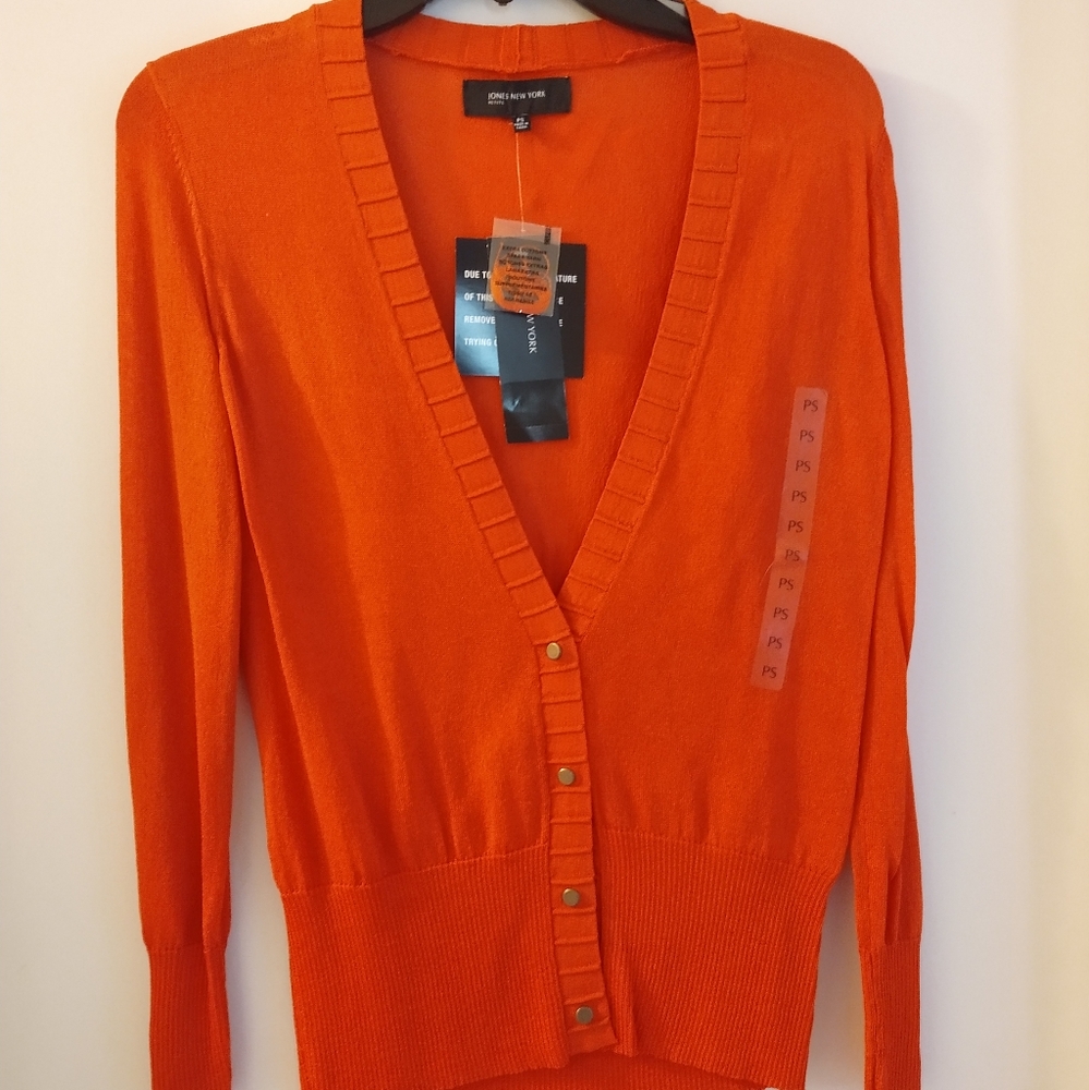 Jones New York Nectarine Car Fashion Cardigan